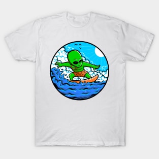 Alien Surfing T-Shirt